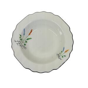 WS George Small Bowls | Asian Style, Multicolor Reeds,‎ Silver Trim | 1 of 9